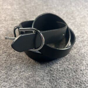 Vintage Banana Republic Black Genuine Italian Leather Belt Size XS Made In USA